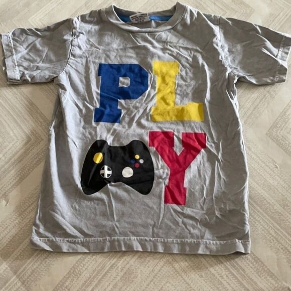 Mish Boys Light Grey ‘PLAY’ Video Game T-Shirt - Picture 1 of 6